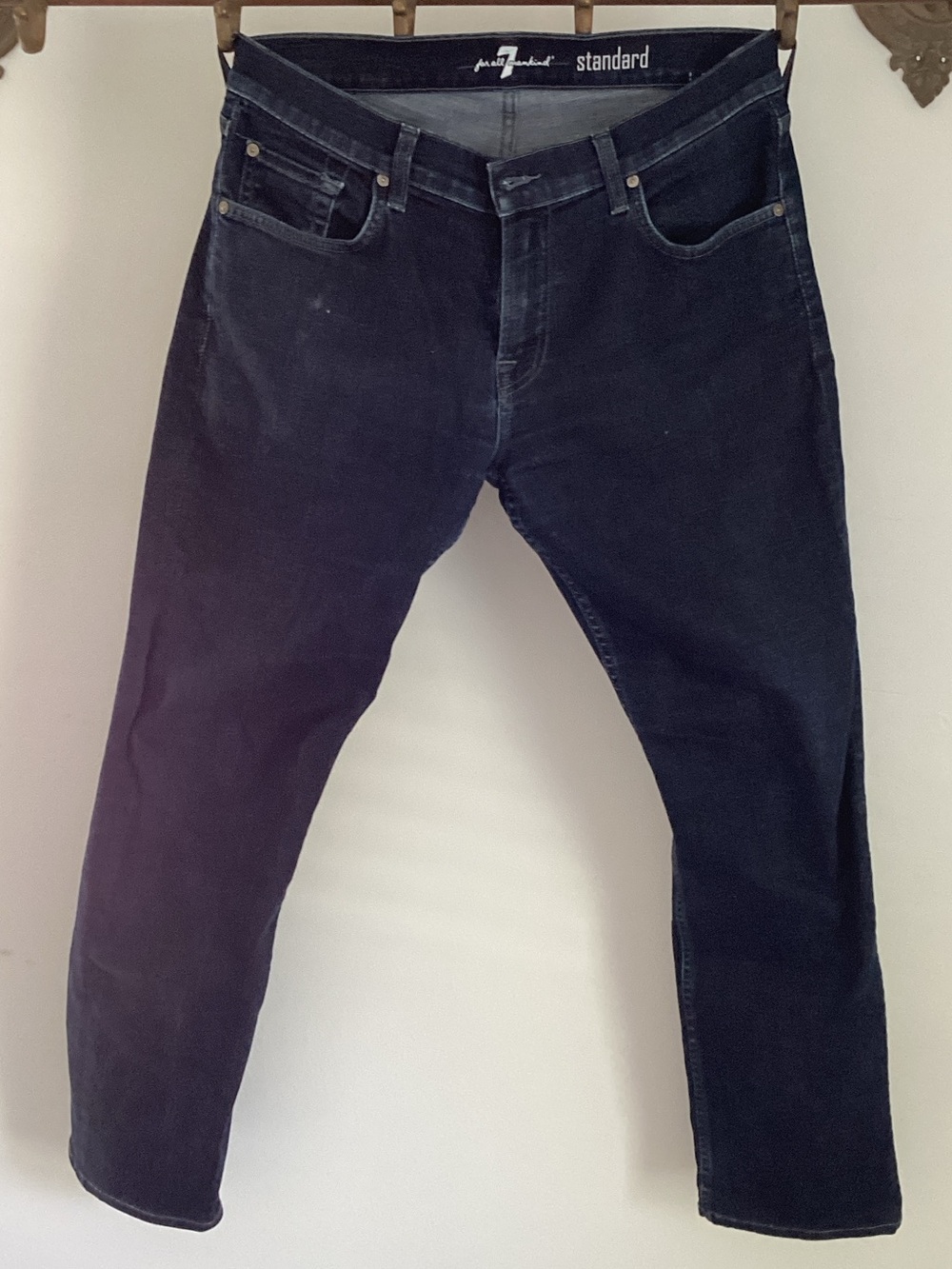 7 For All Man Kind Standard Slim Fit Men's Jeans - Black